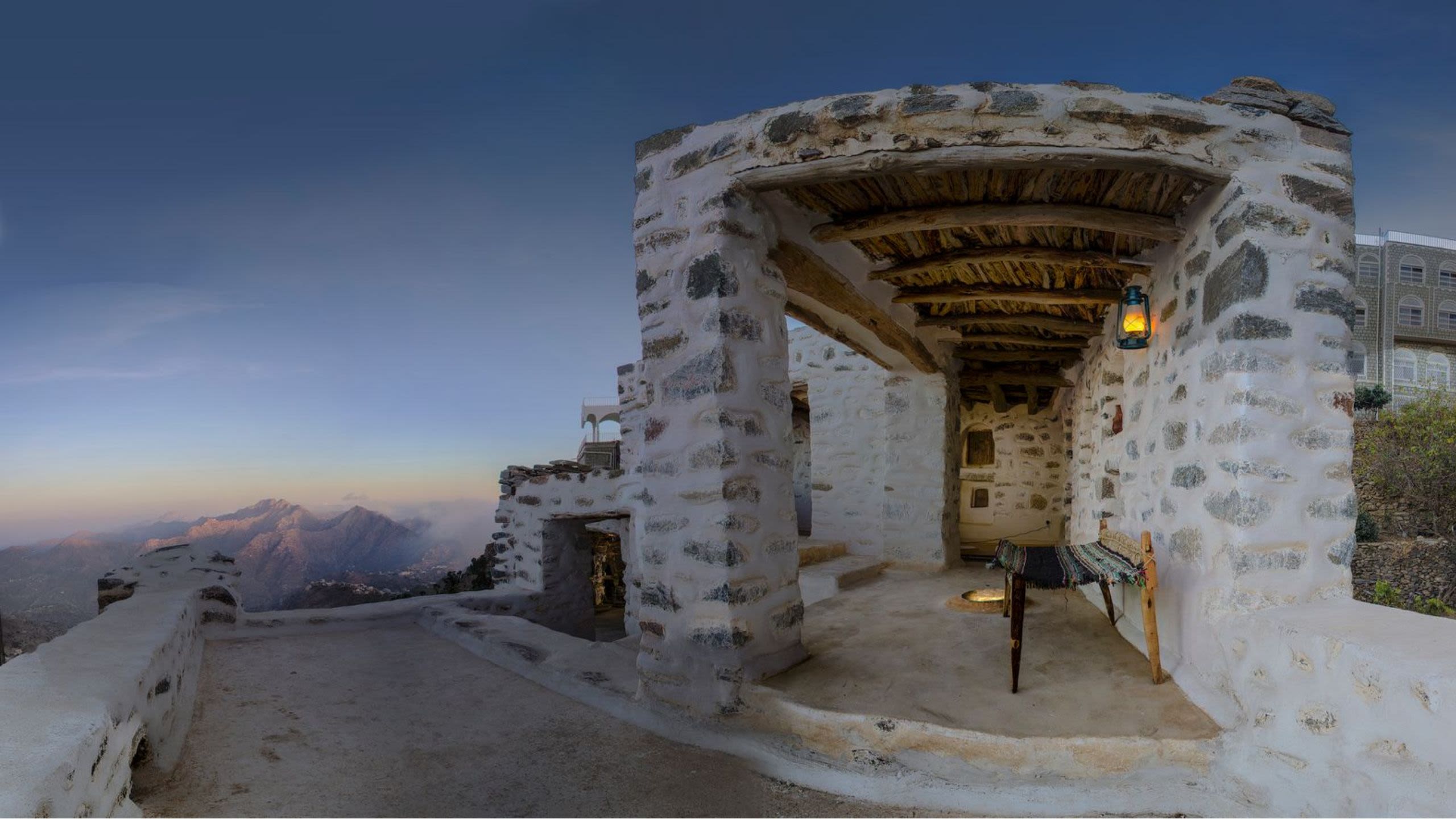 Far-reaching views from the rooftop of Hayel Saeed family home. Image courtesy of HSA Group